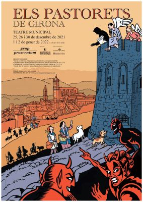 Cartell Pastorets de Girona 2021-22 Homenatge Joan Ribas